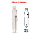 Lame RENAULT compatible télécommande universelle | NE73 - RN30 | 45mm Lame RENAULT compatible télécommande universelle | NE73 - RN30 | 45mm