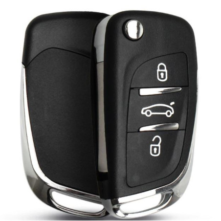 PSA-T3 - Coque clé DS4 de 2011 à 2018 -  Pile sur circuit - Keyfirst