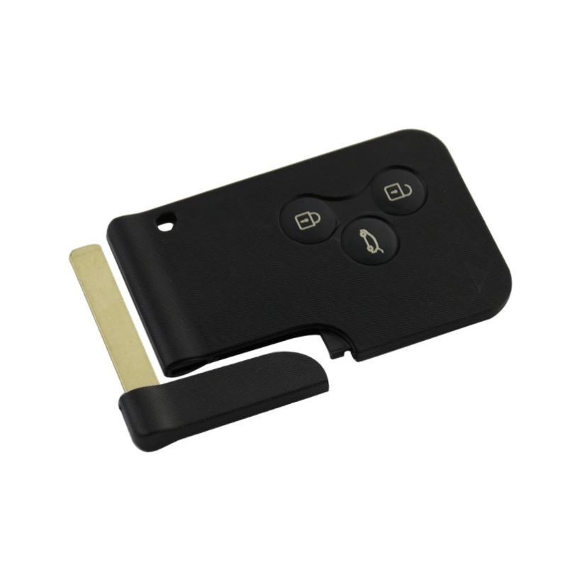 REN-H3B - Coque Renault carte 3 boutons noire 01