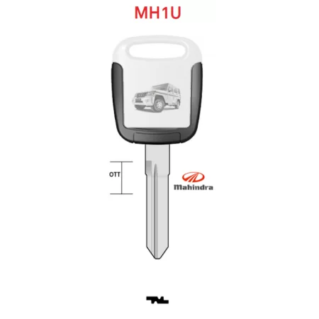 Insert U Horseshoe Keyline - pour Mahindra MH1U