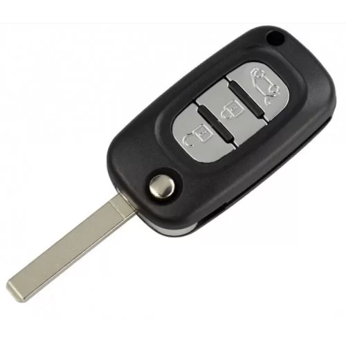 HIBEYO Coque de clé de Voiture Compatible avec Renault Coque de, coque de  clé de voiture en silicone renault clio 