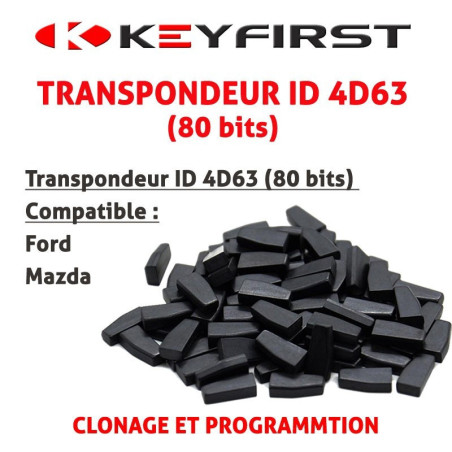 Transpondeur ID 4D63 80Bit Ford/Mazda Transpondeur ID 4D63 80Bit Ford/Mazda