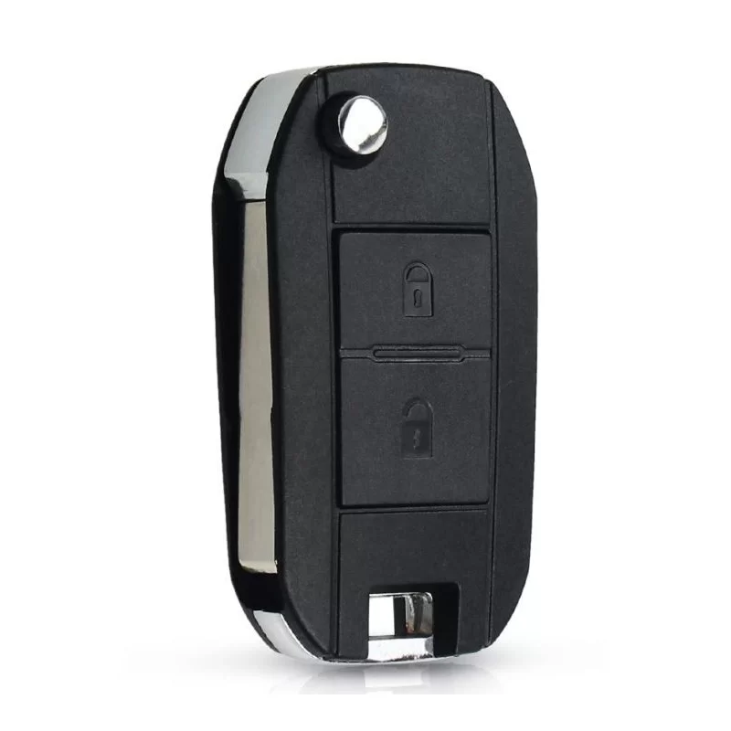 Carcasa de llave transpondedor de repuesto para Peugeot 307, carcasa de  llave con ranura HU83, lote de 10 unidades - AliExpress