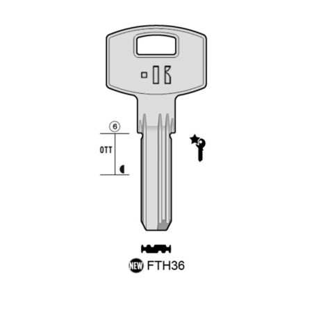 FTH36 - CLES MICROPOINTS KEYLINE S/FH36