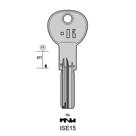 ISE15 - CLES MICROPOINTS KEYLINE S/IE15 J/IS-6D