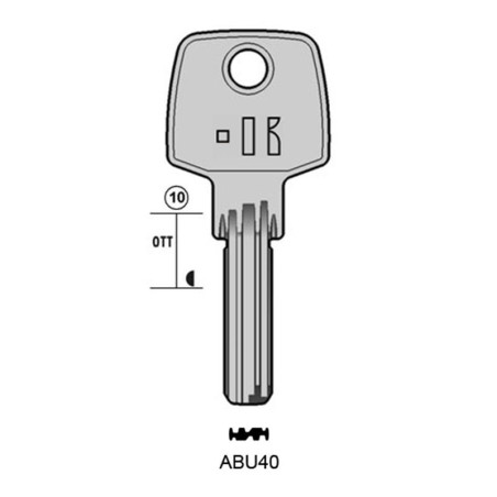 ABU40 – Clé Micropoints Keyline Silca AB40 JMA ABU-16 ABU40 – Clé Micropoints Keyline Silca AB40 JMA ABU-16