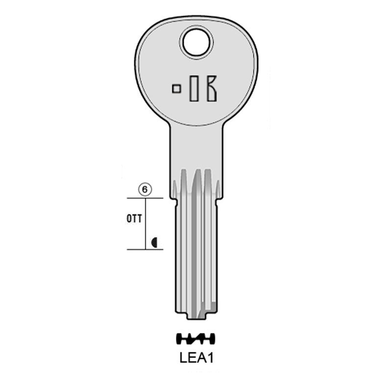 LEA1 - CLES MICROPOINTS KEYLINE S/LEA1 J/HB-1
