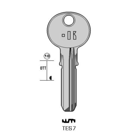 TES7 - CLES MICROPOINTS KEYLINE S/TE7 J/TE-T60