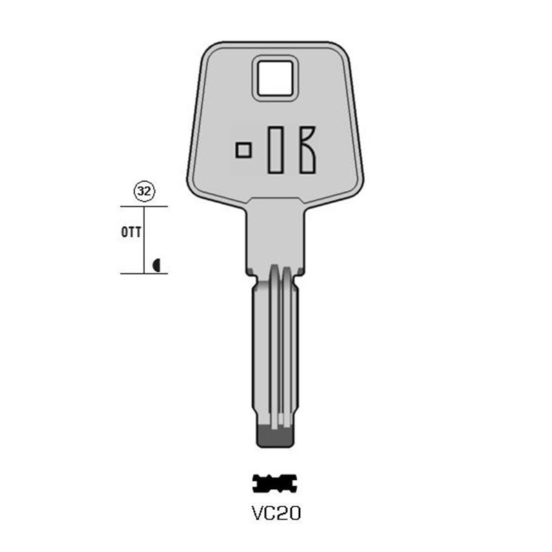 VC20 - CLES MICROPOINTS KEYLINE S/VAC104 J/VA27