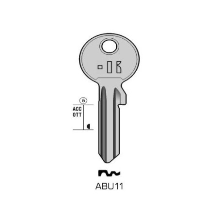 ABU11 - CLES PLATES ACIER KEYLINE S/AB10 J/ABU-2, JPM-1D