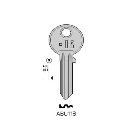 ABU11S - CLES PLATES ACIER KEYLINE S/AB10R J/ABU-2I