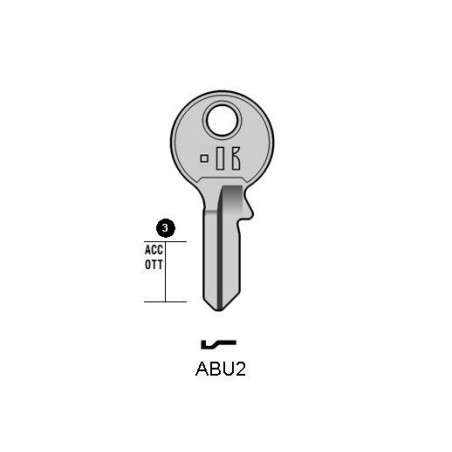 ABU2 - CLES PLATES ACIER KEYLINE S/AB12 J/ABU-13