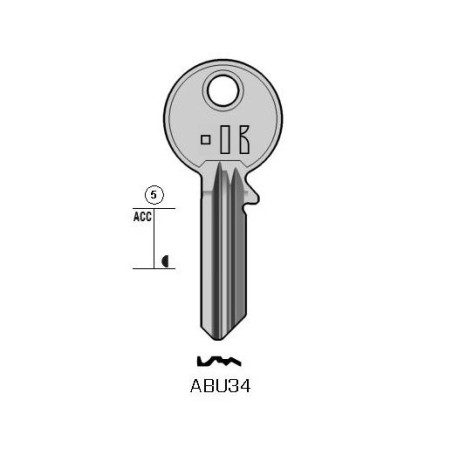 ABU34 - CLES PLATES ACIER KEYLINE S/AB54 J/ABU-14 ABU34 - CLES PLATES ACIER KEYLINE S/AB54 J/ABU-14