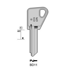 CLES PLATES ACIER KEYLINE S/BD6 J/BRI-6D