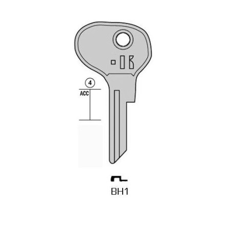 BH1 - CLES PLATES ACIER KEYLINE S/BH4 J/BH-1