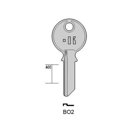 BO2 - CLES PLATES ACIER KEYLINE S/BO2 J/PRE-3