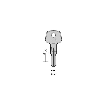 BT2 - CLES PLATES ACIER KEYLINE S/BT2 J/BL-2