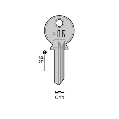 CY1 - CLES PLATES ACIER KEYLINE S/CA-3I J/CA1