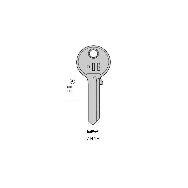 ZN1S - KEYLINE STEEL FLAT KEYS S/CA13 J/CA-12I | | DE LA LÍNEA CLAVE SILCA | JMA | KEYFIRST