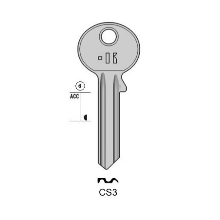 CS3 - CLES PLATES ACIER KEYLINE S/CS3 J/CE-6D