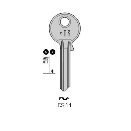 CS11 - CLES PLATES ACIER KEYLINE S/CE6 J/CE-3D