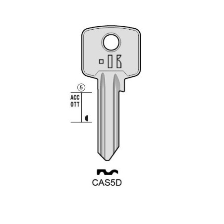 CAS5D - CLES PLATES ACIER KEYLINE S/CIS5 J/CIS-1D