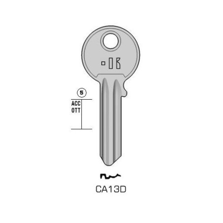 CA13D - CLES PLATES ACIER KEYLINE S/CS13 J/CI-2