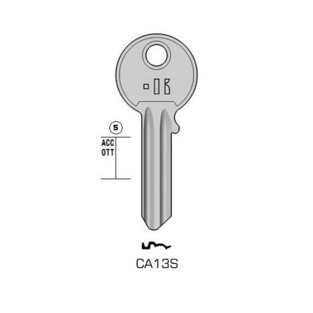 CA13S - CLES PLATES ACIER KEYLINE S/CS13R J/CI-2I