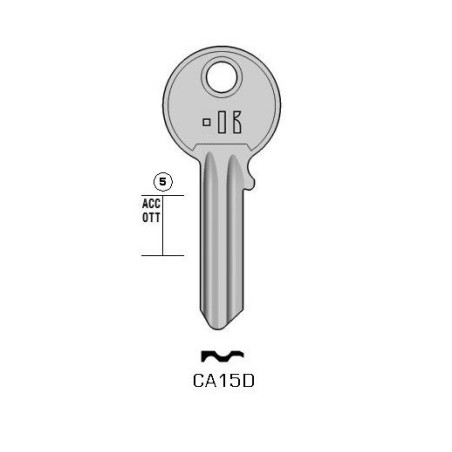 CA15D - CLES PLATES ACIER KEYLINE S/CS24 J/LO-3D