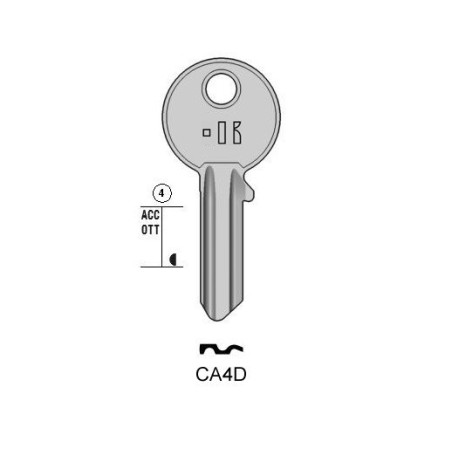 CA4D - CLES PLATES ACIER KEYLINE S/CS204, CC3 J/CI-4D