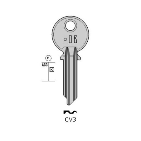 CV3 - CLES PLATES ACIER KEYLINE S/CVL3 J/CVL-5D CV3 - CLES PLATES ACIER KEYLINE S/CVL3 J/CVL-5D