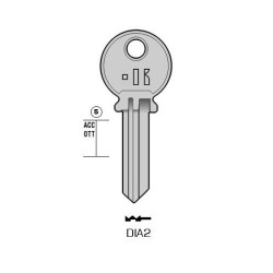 CLES PLATES ACIER KEYLINE S/DN2 J/DIA-8
