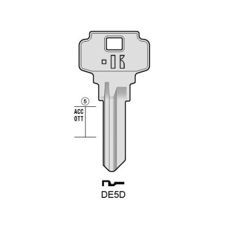 DE5D - CLES PLATES ACIER KEYLINE S/DX-5D J/DX1