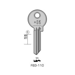 CLES PLATES ACIER KEYLINE S/FB1 J/FB-1