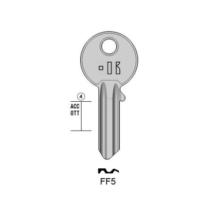 FF5 - CLES PLATES ACIER KEYLINE S/FF2 J/FF-1D