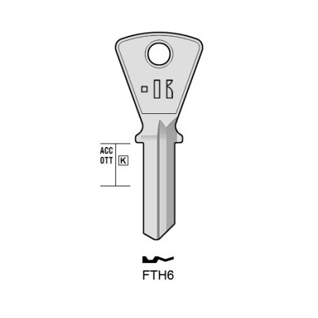 FTH6 - CLES PLATES ACIER KEYLINE S/FH6 J/FTH-3