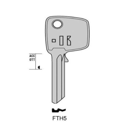 FTH5 - CLES PLATES ACIER KEYLINE S/FH7 J/FTH-4