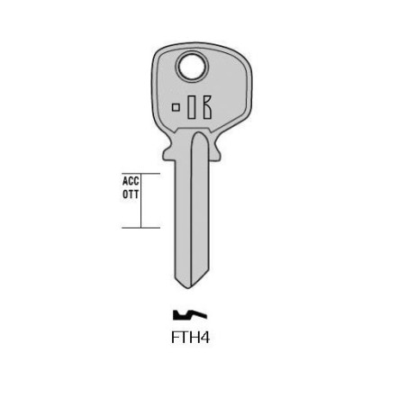 FTH4 - CLES PLATES ACIER KEYLINE S/FH9 J/FTH-8