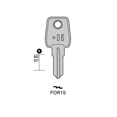 FOR1S - CLES PLATES ACIER KEYLINE S/FRT4R J/FR-1D