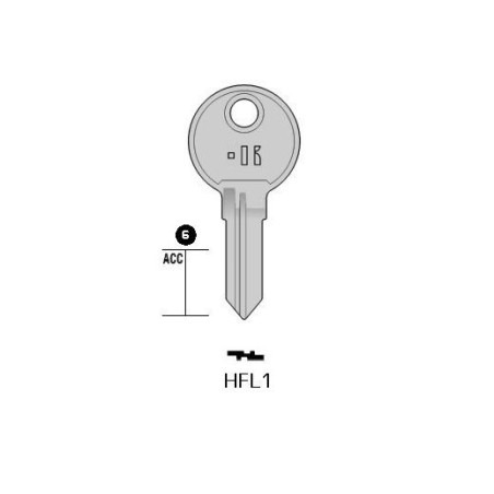 HFL1 - CLES PLATES ACIER KEYLINE S/HF75R J/HAF-2D