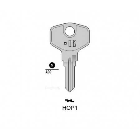 HOP1 - CLES PLATES ACIER KEYLINE S/HPP1R