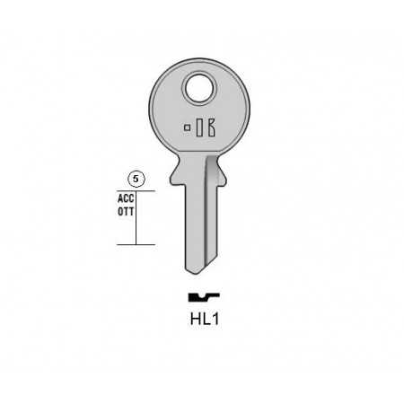 HL1 - CLES PLATES ACIER KEYLINE S/HW1 J/HUW-N