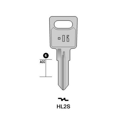 HL2S - CLES PLATES ACIER KEYLINE S/HW4R J/HUW-1D