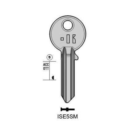 ISE5SM - CLES PLATES ACIER KEYLINE S/IE9 J/IS-4