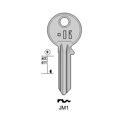 JM1 - CLES PLATES ACIER KEYLINE S/JM1 J/JPM-1D