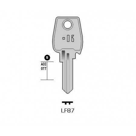 LF87 - CLES PLATES ACIER KEYLINE S/LF2 J/LF-2