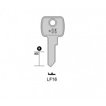 LF16 - CLES PLATES ACIER KEYLINE S/LF6 J/LF-1D