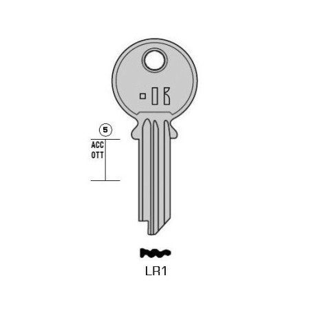 LR1 - CLES PLATES ACIER KEYLINE S/LH1 J/LAP-1