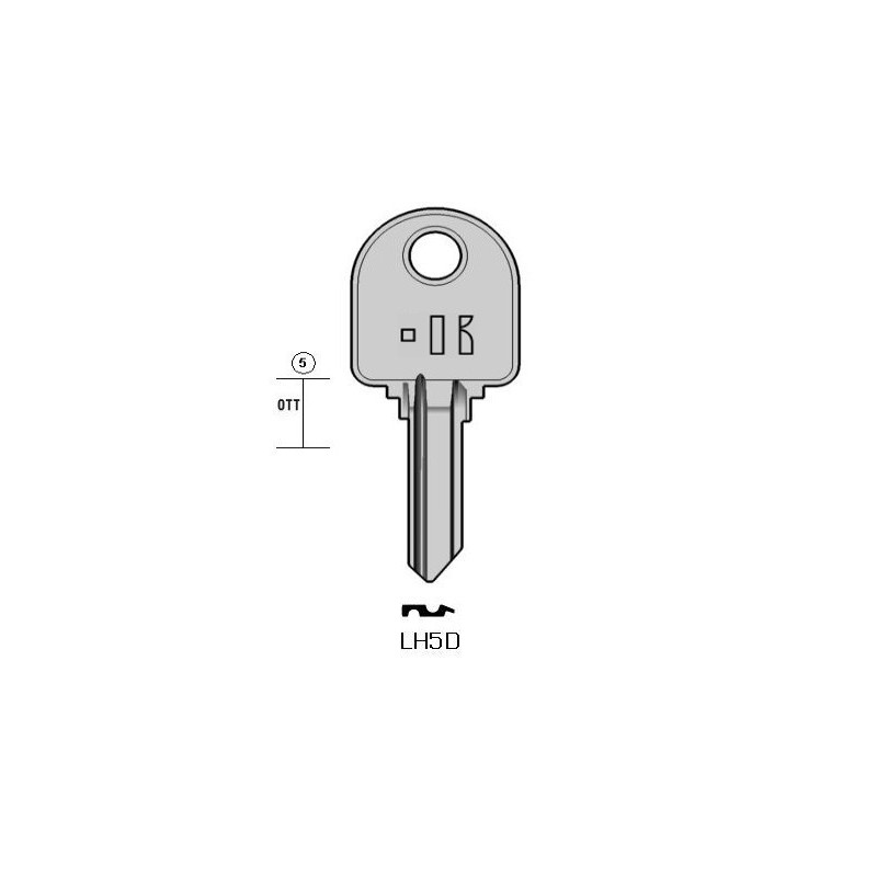 LH5D - CLES PLATES ACIER KEYLINE S/LH5 J/LAP-5D