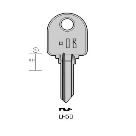 LH5D - CLES PLATES ACIER KEYLINE S/LH5 J/LAP-5D